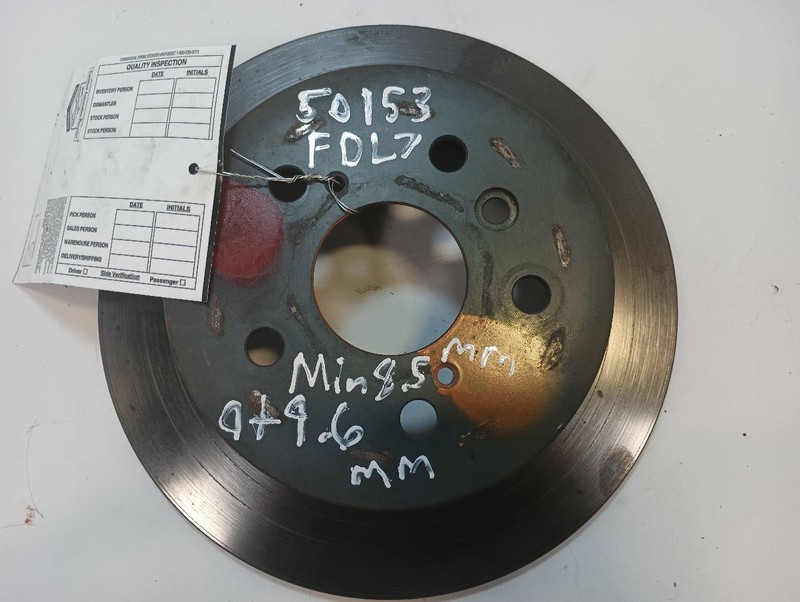 Rear Rotor from 2011 Toyota Camry 12358919 gallery