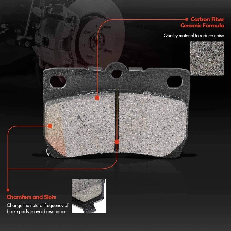Rear Disc Brake Rotors & Ceramic Brake Pads for Lexus IS250 2006-2013 V6 2.5L gallery