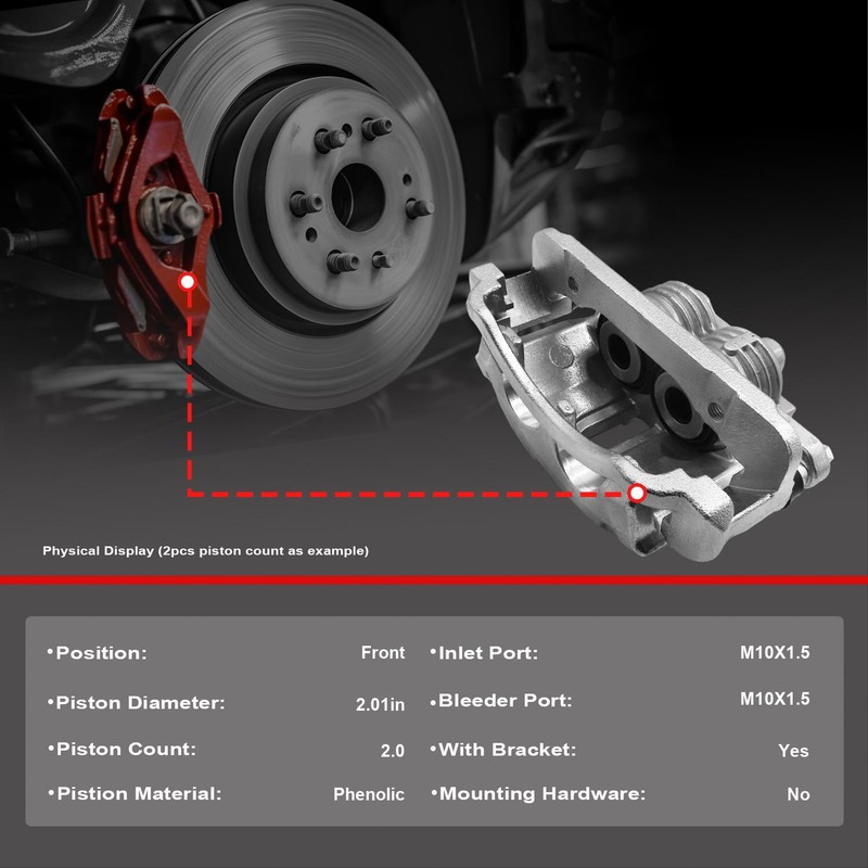 305mm Front Disc Rotors + Brake Calipers Brake Pads for Tahoe Yukon Express 1500 gallery