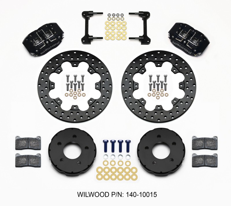 WILWOOD Drag Front Brake Kit for Ford Mustang 1994-2004 with 4-Piston Caliper