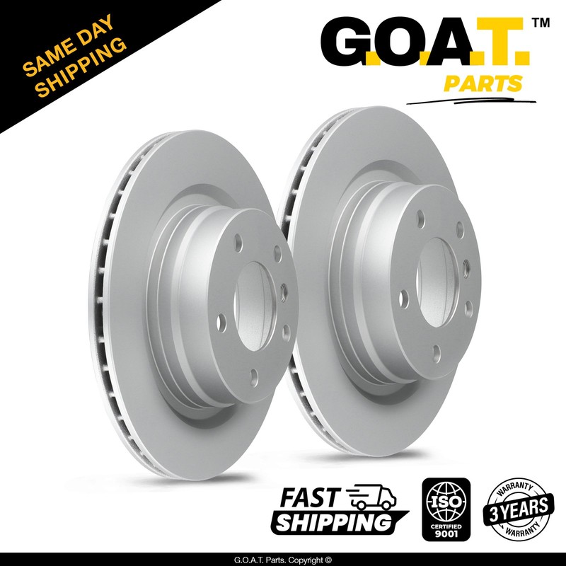 Rear Brake Rotors Set for 06-11 BMW 323i 06 BMW 325i 07-15 BMW 328i 11.8 inch