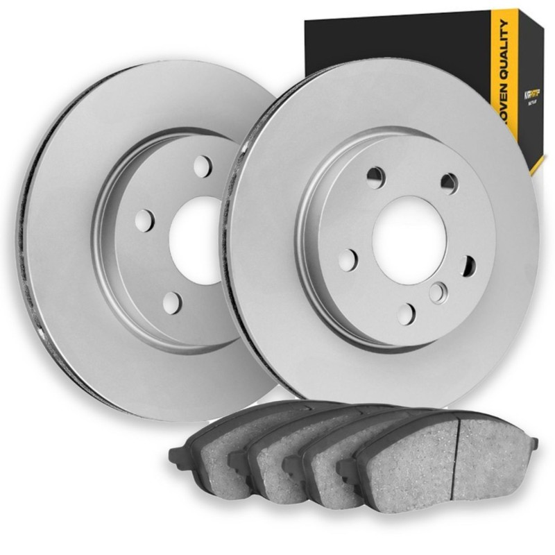 For Audi A3 Quattro 2010-2013 Brake Rotor Set | Coated