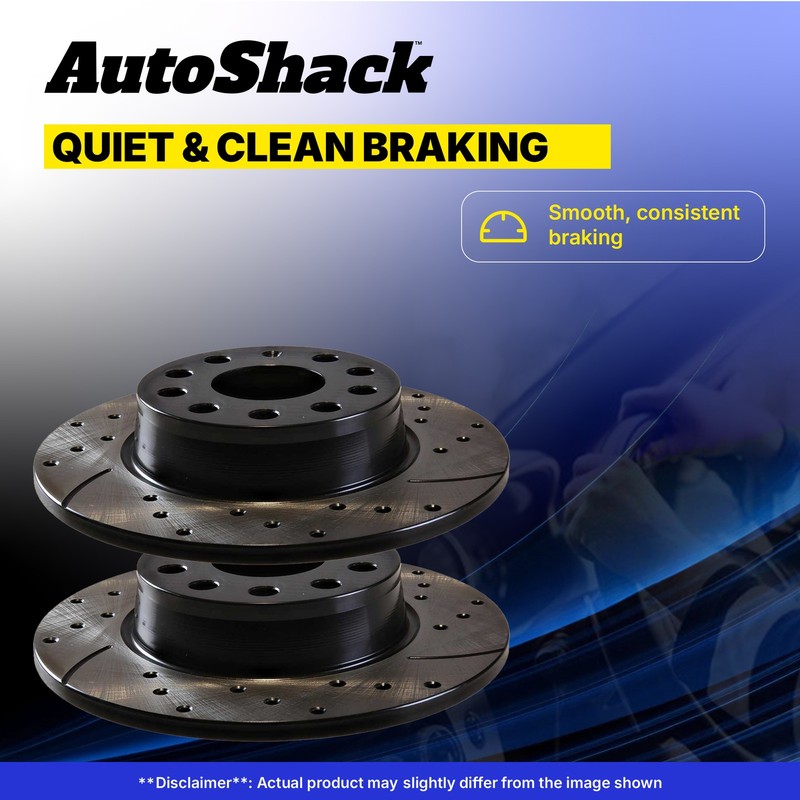 Front Rear Drilled Slotted Brake Rotors Set for Toyota, RAV4 2009-2018 gallery