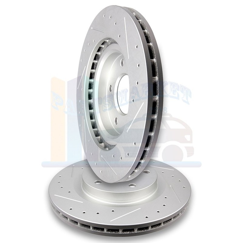 2X Front Discs Brake Rotors For 2008 2009 2010 2011 Dodge Caliber 3000 Casting