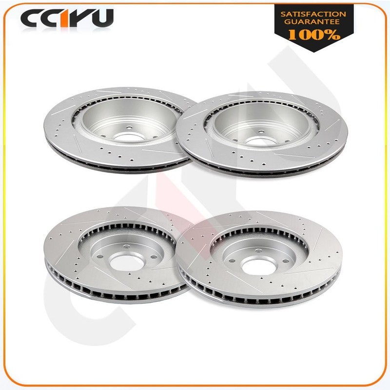 Front 320 mm Rear 308 mm Drill Slot Brake Rotors For Infiniti M37 Q70 M35h M56