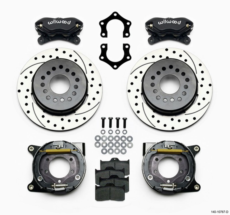 Wilwood for Forged Dynalite P/S Park Brake Kit Drilled Mopar/Dana 2.50in Off
