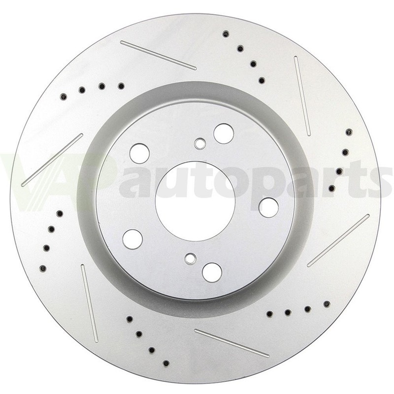 Front Brake Rotors Discs and Ceramic Pads Fits Toyota Camry Avalon Drilled 296mm gallery