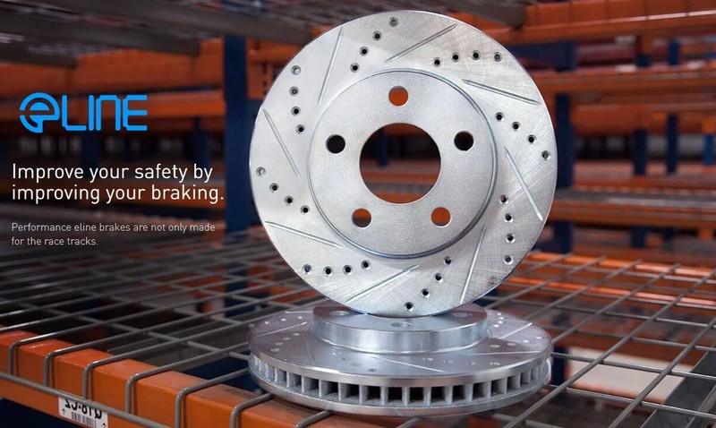 For Acura NSX 91-96 Brake Rotor eLINE Drilled & Slotted 1-Piece Front Passenger gallery