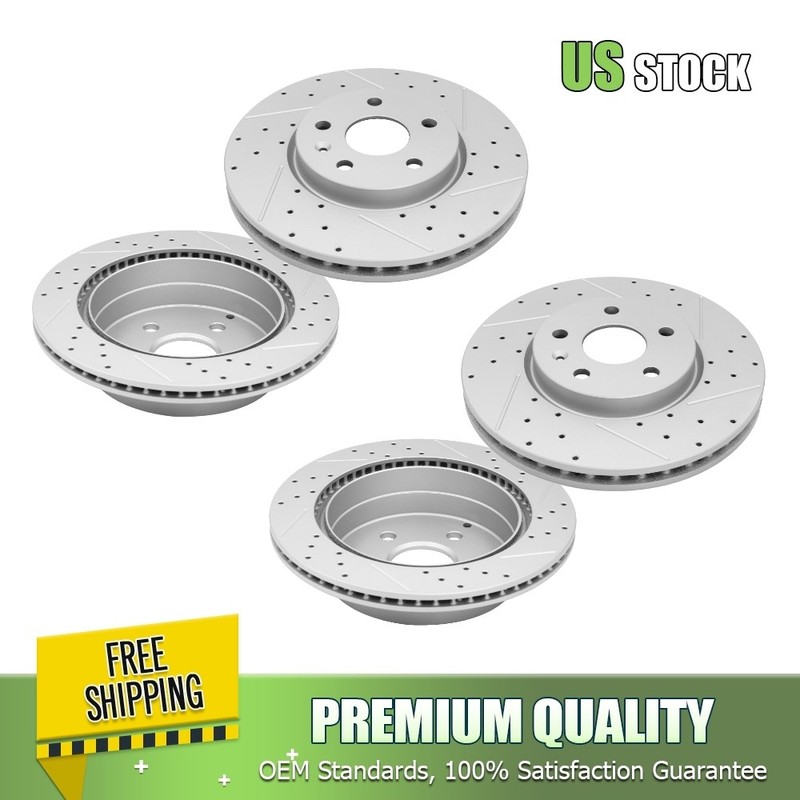 Front & Rear Disc Brake Rotors Kit for 2010 – 2017 Chevy Equinox GMC Terrain