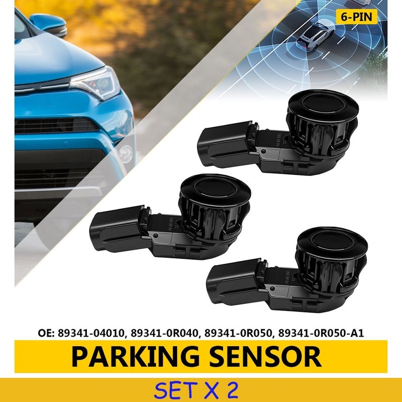 6PCS For 2016-2018 Toyota Land Cruiser BUMPER ULTRASONIC PDC PARKING SENSOR 6Pin