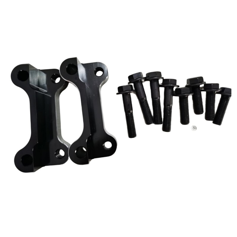 14" Rear Brake Rotor Adapter Brackets GT Boss 302 GT500 For 05-14 Ford Mustang gallery