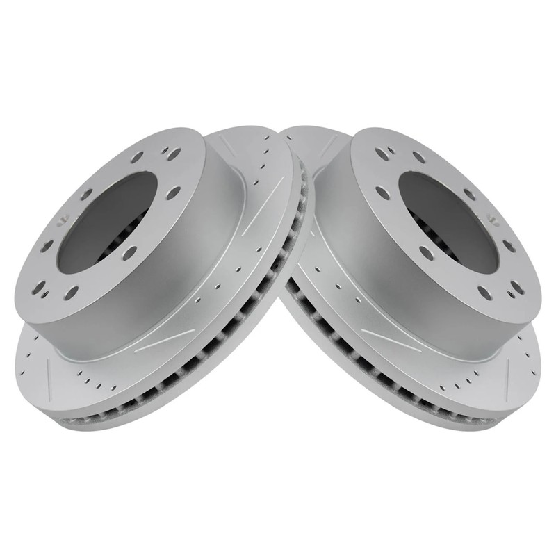 TRQ BRA71329 Disc Brake Rotors For Chevy Silverado 2500 HD 11-25 LH OR RH Front