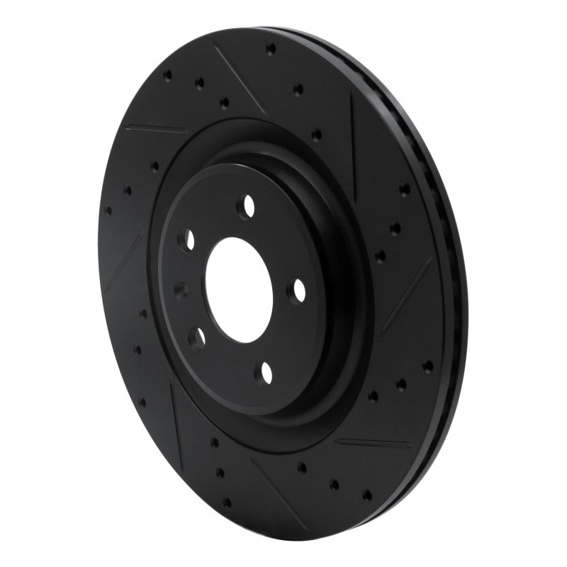 DFC Fits 08-25 Audi SQ5 Sportback Rear Right Drilled & Slotted Black Brake Rotor gallery
