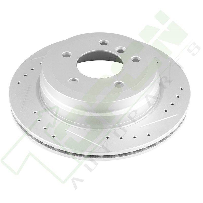 2X Rear Discs Brake Rotors For 2007 2008 -2011 BMW E90 328i Slotted & Drilled gallery