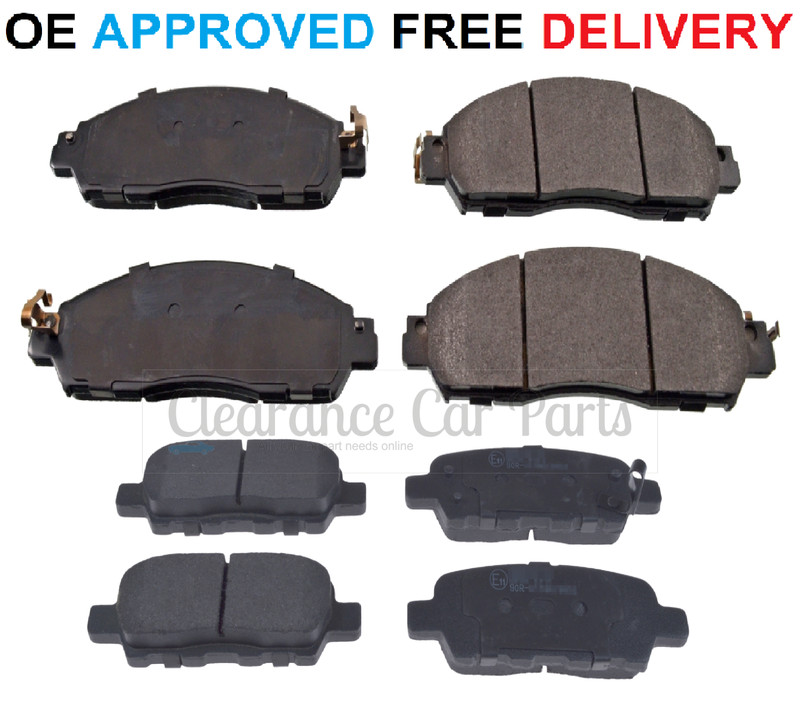 FOR NISSAN LEAF ELECTRIC 80 110 KW FRONT & REAR Brake Pads 2017 On 283mm Discs