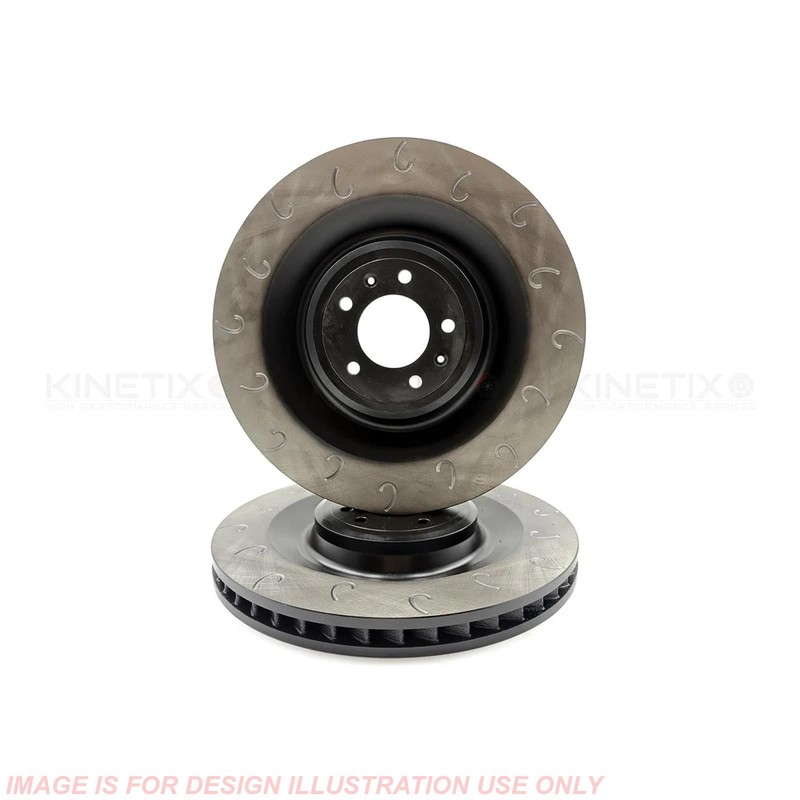FOR MINI COOPER S F65 F66 J GROOVED FRONT BRAKE DISCS PAIR 335mm