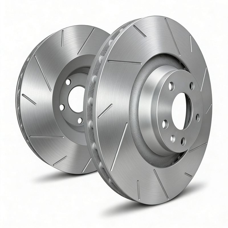 SP Performance T47-273-P Slotted Silver Rear Rotors for 03-06 Baja/00-04 Legacy
