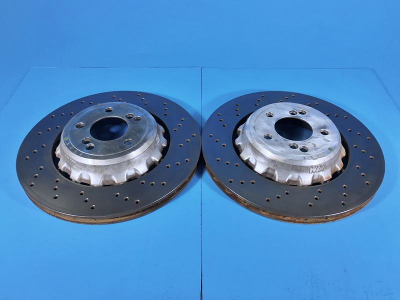 15-20 BMW F87 F80 F82 M2 M3 M4 REAR LEFT & RIGHT BRAKE ROTOR DISC ROTORS OEM