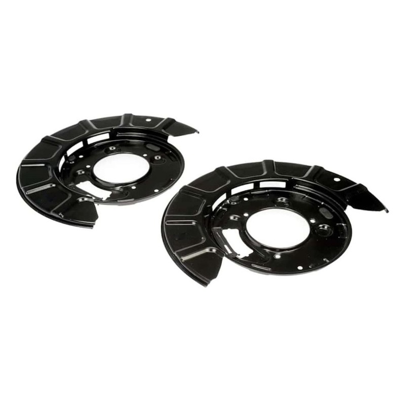 For Ford E-150/E-350 Econoline 2008 Brake Dust Shield Rear | Steel Carbon Black