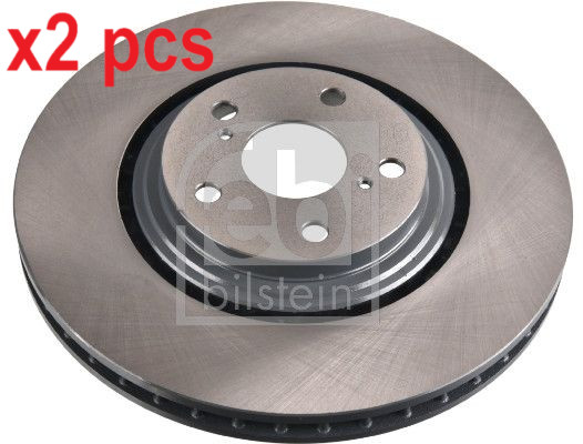 X2 PCS L&R SIDES FRONT FITS LEXUS ES 350 BRAKE DISC 108464 FEBI BILSTEIN