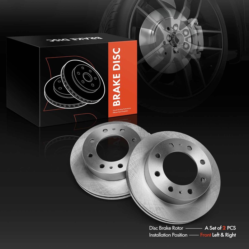 2x Front Disc Brake Rotors for Chevrolet Silverado 3500 GMC Sierra 3500 Classic gallery