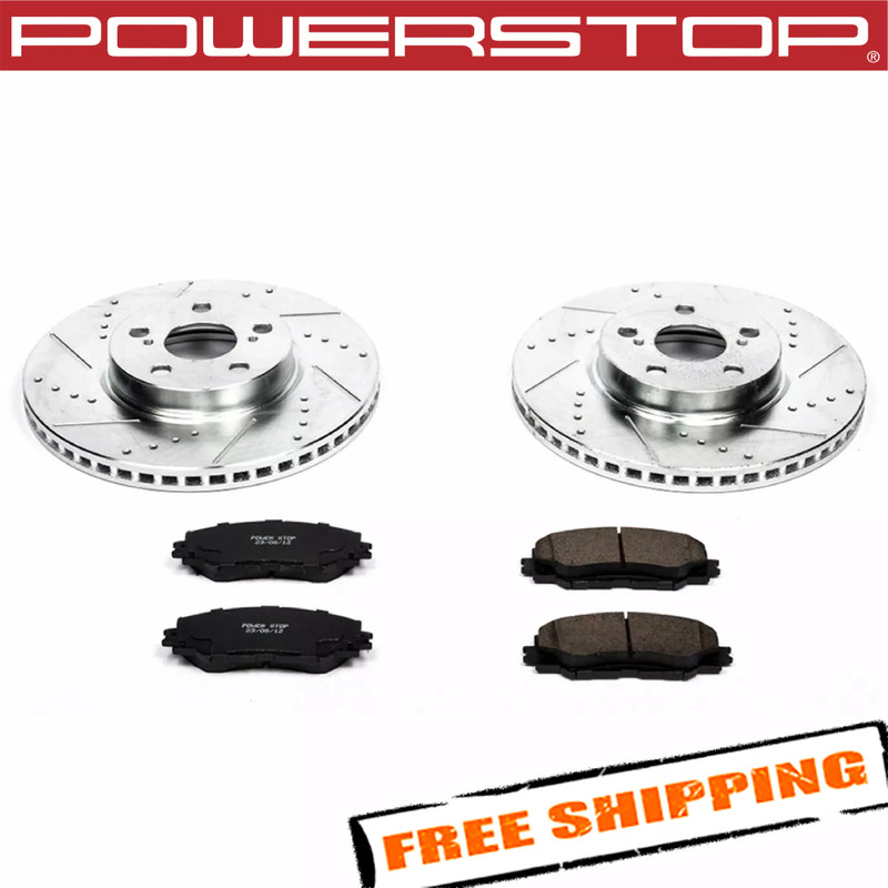 Power Stop K4669 1-Click Z23 Evolution Sport Brake Kit for 09-19 Toyota Corolla
