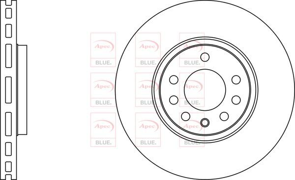 Brake Discs Pair Front FOR VAUXHALL SIGNUM 3.2 03->08 CHOICE2/2 Petrol Blue gallery