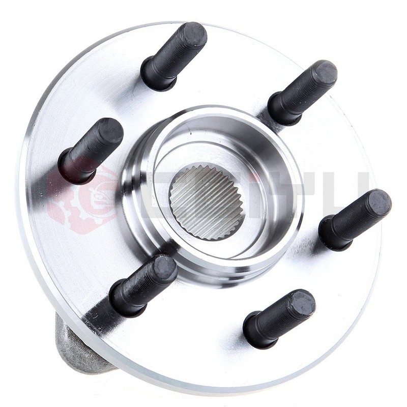 Front Brake Rotors Ceramic Pads Wheel Hub Bearings Kit For 00-02 Dodge Dakota gallery