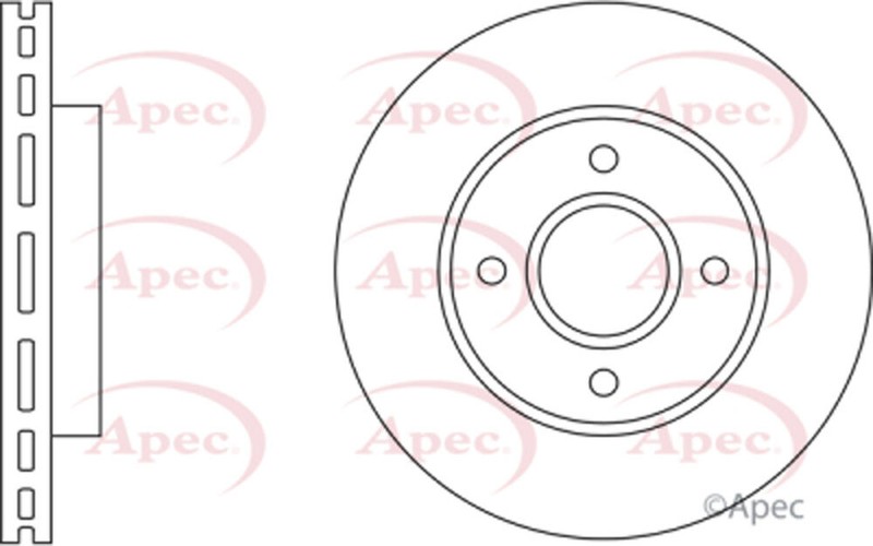 Fits Ford Mondeo 1993-2000 Baxter Front Brake Disc 4056029 gallery