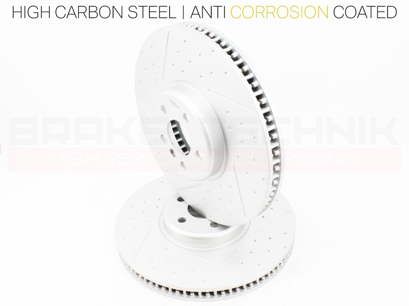 FOR BMW X5 30D G05 XDRIVE FRONT PERFORMANCE DIMPLED BRAKE DISCS PAIR gallery