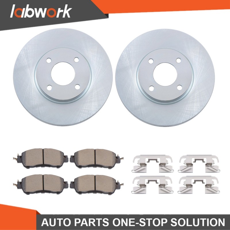 Labwork Front Disc Brake Rotor & Ceramic Brake Pad For Nissan Kicks 2018-2022 gallery