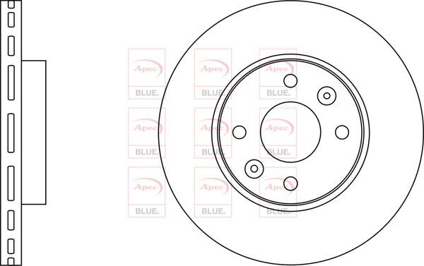 Brake Discs Pair Front FOR RENAULT ZOE Electric 12->ON CHOICE1/2 4 Hole Blue gallery