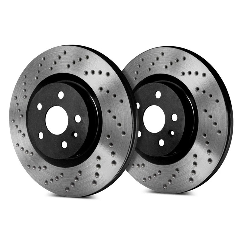 SP Performance Cross Drilled 1-Piece Rear Brake Rotors gallery