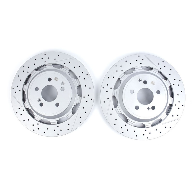 New Rear Brake Rotors For Mercedes-benz W222 S450 S63 S65 AMG 2014- A2224232012 gallery