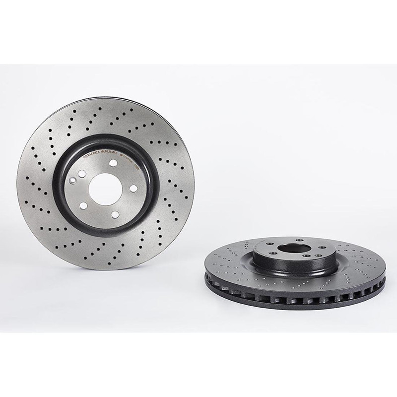 Brembo Front Brake Kit Ceramic Pads Sensors Drilled Disc Rotors for MB S211 W211 gallery