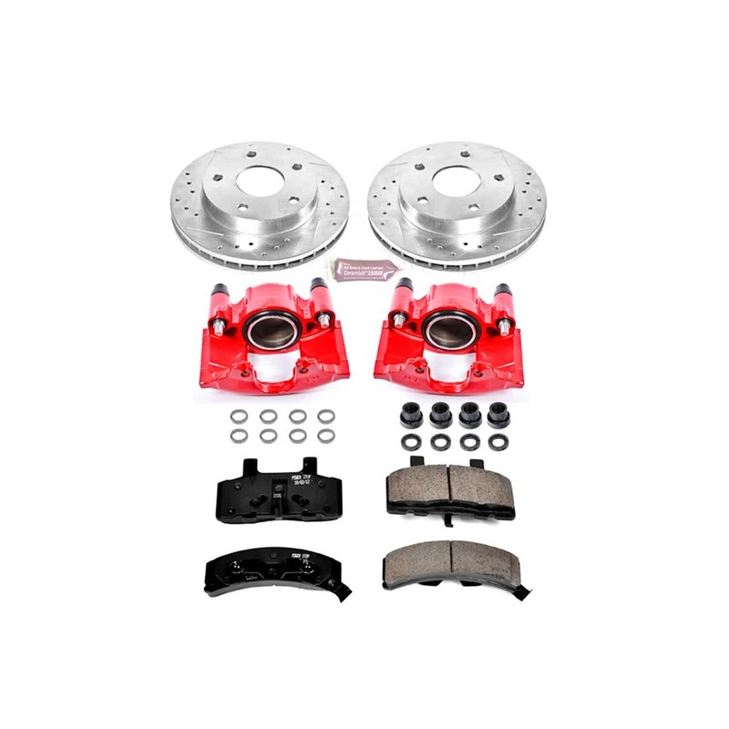KC2126 Powerstop Brake Kit With Calipers 2-Wheel Set Front for Ram Truck 1500 gallery