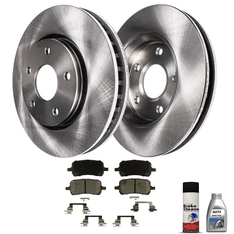 296mm Front Brake Rotors 4Pcs Pads for Chevy Malibu Cobalt Pontiac G5 G6 H09 PA