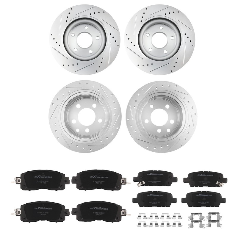 Front Rear Brake Rotors Ceramic Brake Pads for Nissan Altima 2013-2023 S-31464