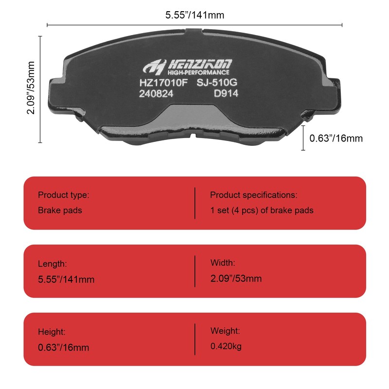 Front Drilled Rotors Ceramic Brake Pads for Honda Accord Civic Element ILX gallery
