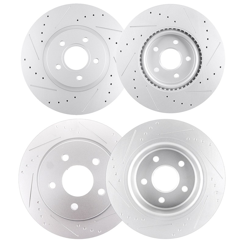 Front Rear Brake Rotors Fits Ford 2013-2016 Escape 2015-2018 Transit Connect