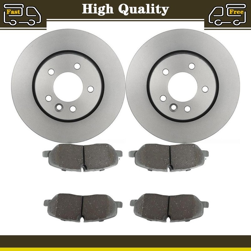 Front Disc Brake Pads Disc Rotors Fits Land Rover LR3 4.0L