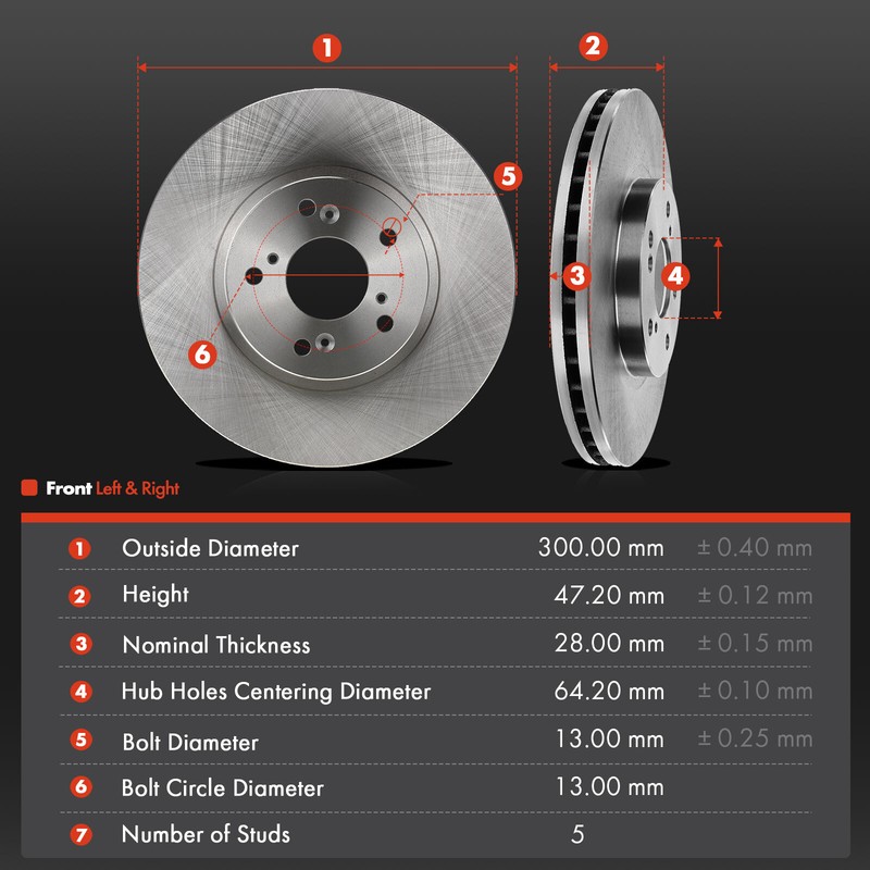 12xFront & Rear Disc Rotors & Ceramic Brake Pads for Acura MDX 2003-2006 V6 3.5L gallery