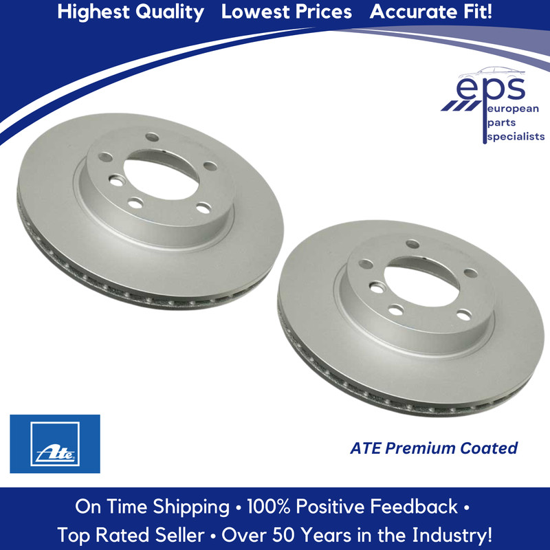 2 X Original Ate Front Brake Disc 1992-08 BMW 318 323 325 328 Z3 Z4 6 864 060 gallery