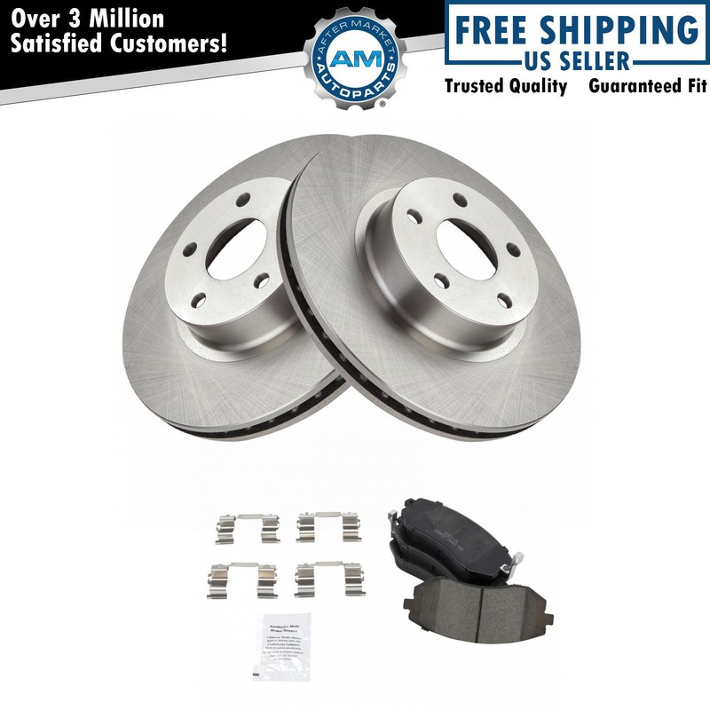 Front Premium Posi Ceramic Disc Brake Pads & Rotors Kit for Subaru