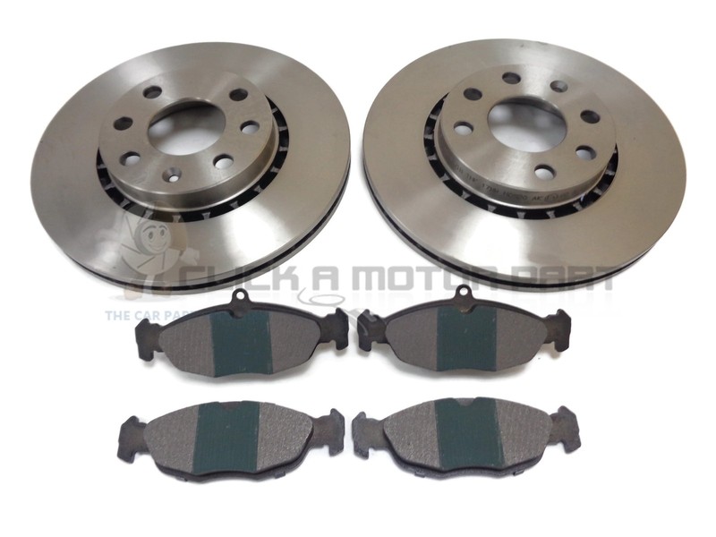 VAUXHALL TIGRA 1.4 1.6 16V 1995-2001 FRONT 2 BRAKE DISCS AND PADS SET (256mm)