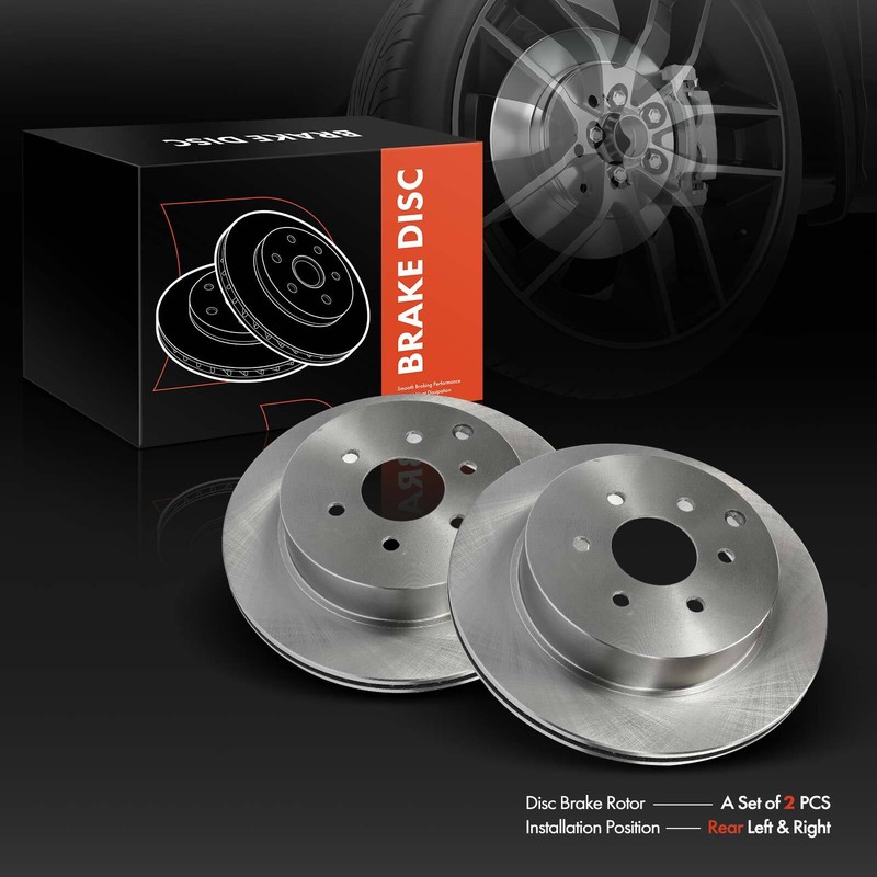 2pcs Rear Left & Right Disc Brake Rotor for Nissan Pathfinder 05-12 6Stud 308mm gallery