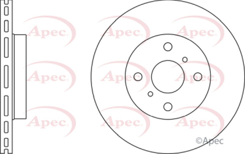 Brake Disc Front Aim Fits Toyota Yaris 1999-2005 MR2 1999-2006 4351217131 gallery