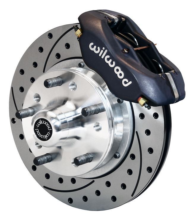 Wilwood 140-11017-D - Mustang II 11" Black Dynalite Pro Drilled Front Brake Kit gallery