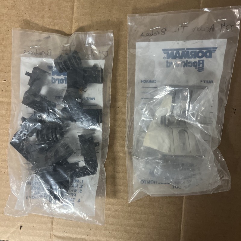 Front & Rear Disc Brake Hardware Kit for Acura, Honda Fits CL, RL, TL, Accord,