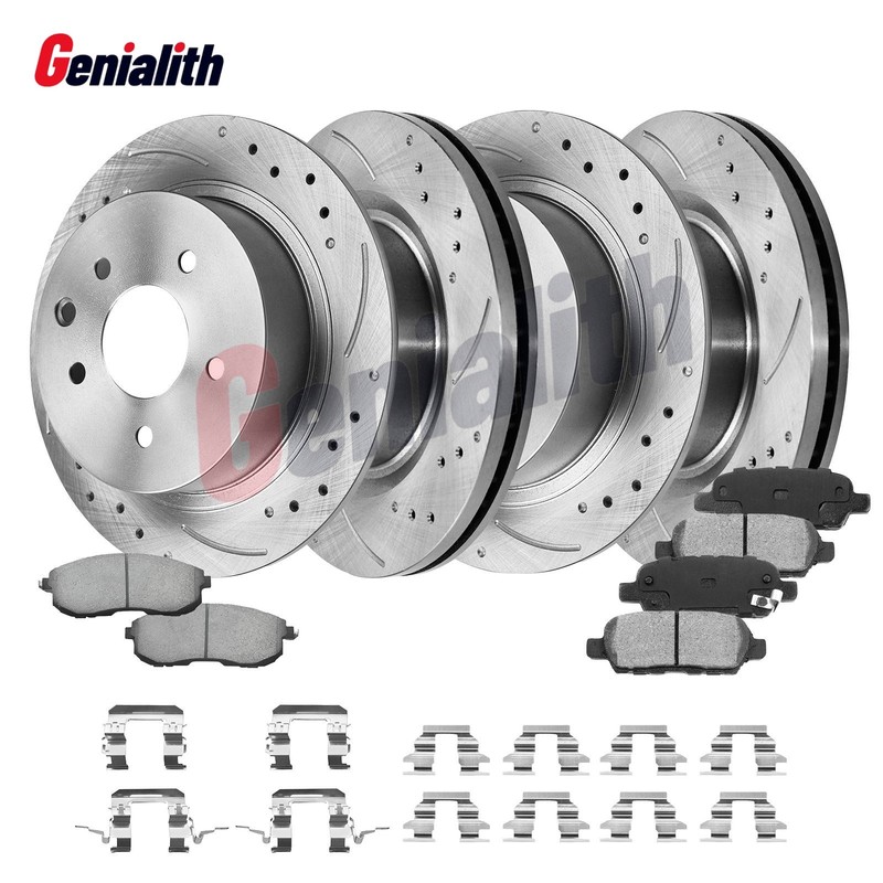 Brake Kit for 2007-2013 Nissan Altima Front Rear Disc Rotors Ceramic Brakes Pads